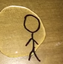 テーブルにマジックペンで描いた棒人間に水を垂らすと、まさかの光景が！ 画像