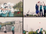 男子バレーボールのJTサンダーズ、バレーのスゴ技でバスケに挑戦