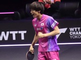 戸上隼輔、日本勢16強一番乗りに「プレッシャーを感じていた」　上位進出へは「100％の力を出さないと勝てない」【WTTチャンピオンズ横浜】