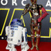 日本のファンから人気を集めた「C-3PO」（右）と「R2D2」（左）(C)Getty Images