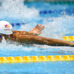 FINA競泳ワールドカップ東京大会、50mバタフライを制した池江璃花子（2015年10月29日）