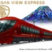 富士急行の新しい特急列車『富士山ビュー特急』のイメージ。4月23日から運行を開始する。