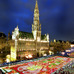 ブリュッセルのユネスコ世界遺産「グランプラス」でのフラワーカーペット