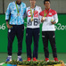 錦織圭（右）がリオデジャネイロ五輪男子テニスで銅メダルを獲得（2016年8月14日）