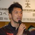 WBA世界ミドル級王座決定戦 調印式・記者会見に臨んだ村田諒太（2017年5月18日）