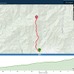 丹沢の塔ノ岳までの往路コースを作成した。予想タイムを入力しておくとそれに対する先行/遅延がデバイスで分かる