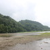 取材日当日の那珂川。連日の大雨で川は濁り、水位は上昇中。
