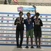 スポーツクライミング世界ユース選手権男子ボルダリング（ユースA）で土肥圭太（左）が2位、田嶋瑞貴（右）が3位（2017年9月1日）