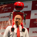 カゴメと明和電気がコラボした衝撃のデバイス「ウェアラブルトマト」が東京マラソンEXPOで発表