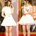 AKB48の横山由依（左）と柏木由紀
