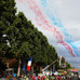 ジェット機がツール・ド・フランスの凱旋を祝う（2015年7月26日）