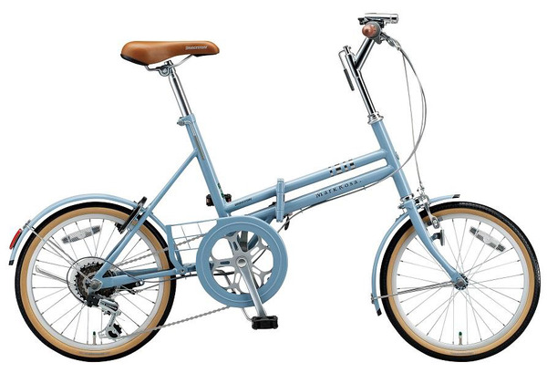 D583　★11000円★　折りたたみ中古自転車　ブリヂストン　マークローザ【18インチ　水色 】 D583 ☆11000円☆ 折りたたみ中古自転車 ブリヂストン マークローザ