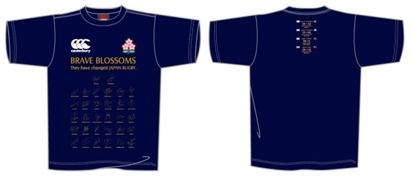 ラグビーワールドカップ 2015 日本代表 記念Tシャツセット XL ラグビーW杯記念Tシャツ…日本代表選手がキャラクターに 2枚目の写真