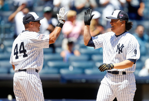 04リコーMLB開幕戦 ヤンキースvsデビルレイズ 零れる