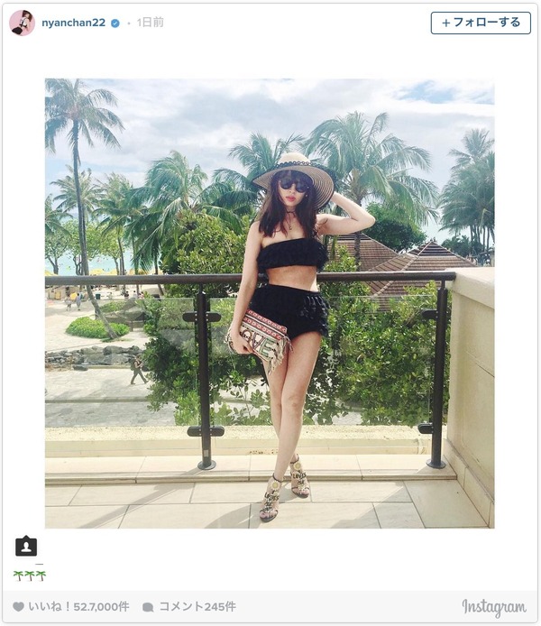 小嶋陽菜 白肌に黒のsexyビキニを披露 1枚目の写真 画像 Cycle やわらかスポーツ情報サイト