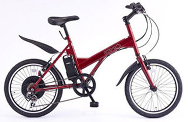 【販売買蔵】Ignio 電動アシスト自転車　IGABE-03型　20インチ　6ギア　バッテリー、アシストＯＫ　カギあり 電動アシスト自転車