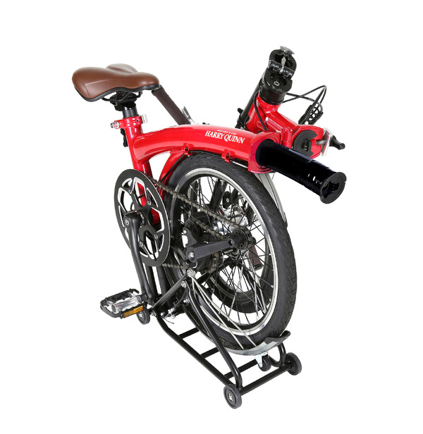 転がして移動できる折りたたみ電動アシスト自転車「Harry Quinn