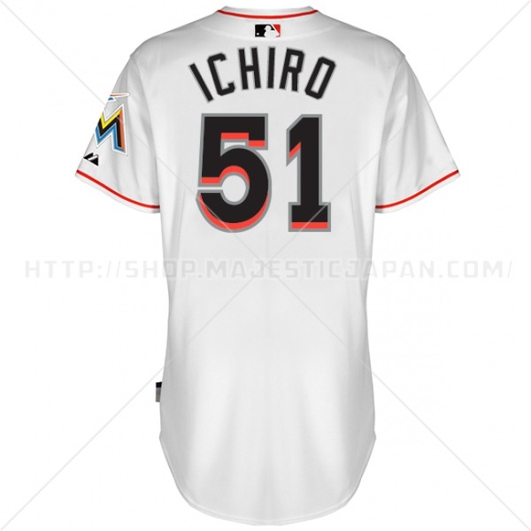 マイアミマーリンズ イチロー ユニフォーム新品マジェスティック