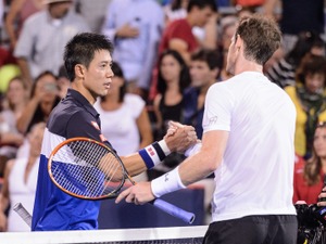 【テニス】錦織、ロジャーズ・カップ準決勝でマレーに敗退…試合途中に足が止まる 画像