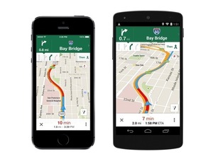 Google Mapsに機能追加……車線表示やオフライン地図など 画像