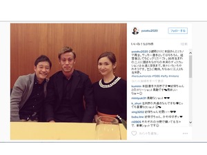 本田圭佑、「ZOZOTOWN」前澤友作社長＆紗栄子とスリーショット「我々いろいろやれそうです」 画像