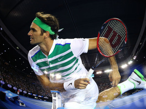 ロジャー・フェデラー、史上初グランドスラム通算300勝達成 画像