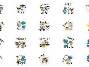 セ・リーグ6球団のマスコットがコラボしたLINE公式スタンプ発売 画像