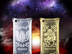 バンダイ、「聖闘士星矢」メタル製iPhoneジャケット……聖衣＆聖衣箱をモチーフ 画像