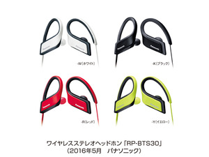 耳の形状に合わせて装着できるワイヤレスヘッドホン「RP-BTS30」 画像