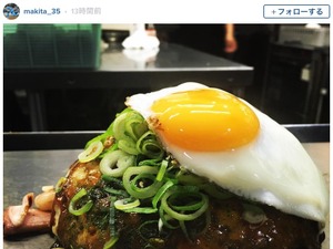西武・牧田和久「今夜はコレ！」…ボリューム満点の広島焼きを投稿 画像