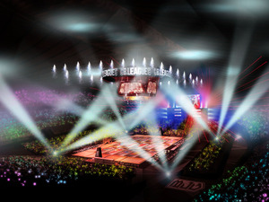 Bリーグ開幕戦、ビジュアルイメージ公開…光の演出で熱狂空間へ 画像