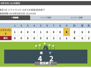 楽天、枡田慎太郎が値千金の逆転弾…ソフトバンクに逆転勝利 画像