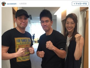 競泳・立石諒、武井壮＆元競泳・寺川綾と3ショット 画像