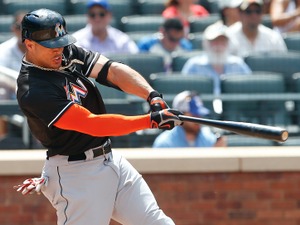 マーリンズのスタントン、4打数連続アーチ…キャリア通算200本塁打を達成 画像