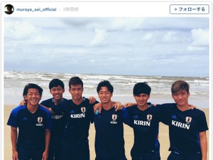サッカーU-23日本代表、ビーチでリフレッシュ！…アラカジュで最終調整中 画像