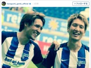 ヘルタ・ベルリンの原口元気、移籍する細貝萌に「いつかまた一緒にプレイしたい」 画像