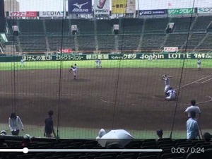 激戦区を勝ち抜いた中京、甲子園練習のようす 画像