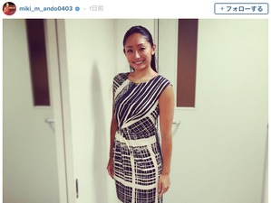 安藤美姫、トークショーで貴重なワンピース姿を披露 画像