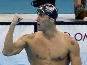 【リオ2016】”水の怪物”フェルプスが三冠、五輪で21個目の金メダル 画像
