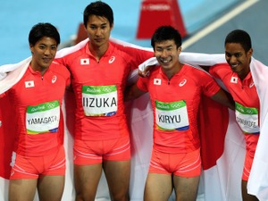 【リオ2016】瀬戸大也＆坂井聖人＆寺本明日香も歓喜！…陸上男子400ｍリレーで銀メダル！ 画像
