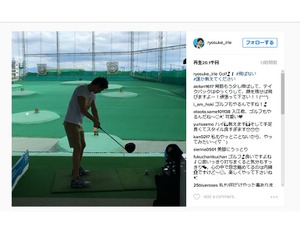 競泳・入江陵介、誰かゴルフを教えて！「飛ばない」 画像