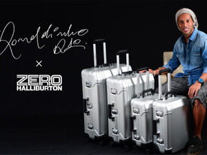 ロナウジーニョが「ゼロハリバートン」ブランドアンバサダーに就任 画像