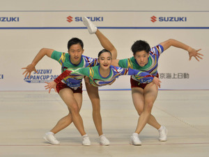 全日本エアロビック選手権、10部門で日本一決定 画像