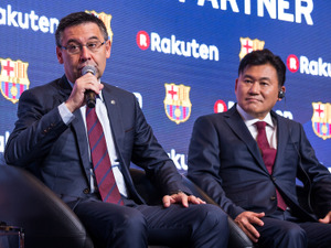 きっかけは三木谷CEOとピケの会食…楽天がバルセロナとスポンサー契約 画像