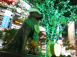 渋谷ハチ公前にイルミネーション点灯…ハードシードル仕様に 画像