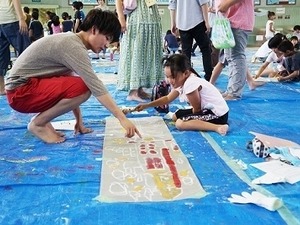 芝浦工大の学生らがさいたまの小学校とお絵かきフェス開催 画像