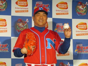 山本昌が『ファミスタ』で現役復帰！？「ナムコスターズ」への入団会見が行われる 画像