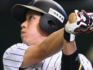 【WBC2017】山田哲人、練習試合に1番DHで出場し三塁打…侍合流に向けて特打も 画像