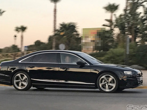 アウディ史上最強剛性ボディだ！夕暮れに、「A8」次期型フルヌード現る！ 画像