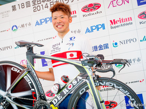 鹿屋体育大の石橋学がU23のタイムトライアルチャンピオンに 画像
